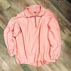 Pink Half Zip Up